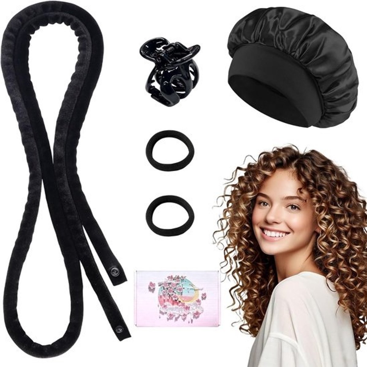 Warmteloze Krulspelden - Nachtkrullers - Haar Krullen - Zonder Hitte - 150 cm - Paars