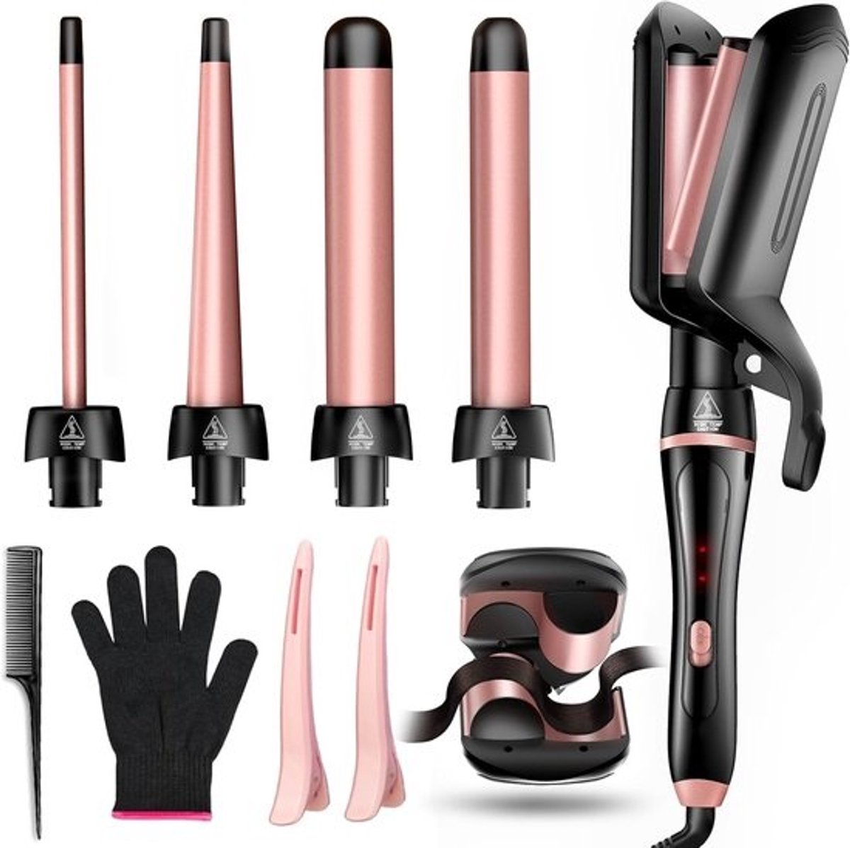 Krultang 5 in 1 - Stijltang met Opzetstukken - Multistyler - Haaraccessoire