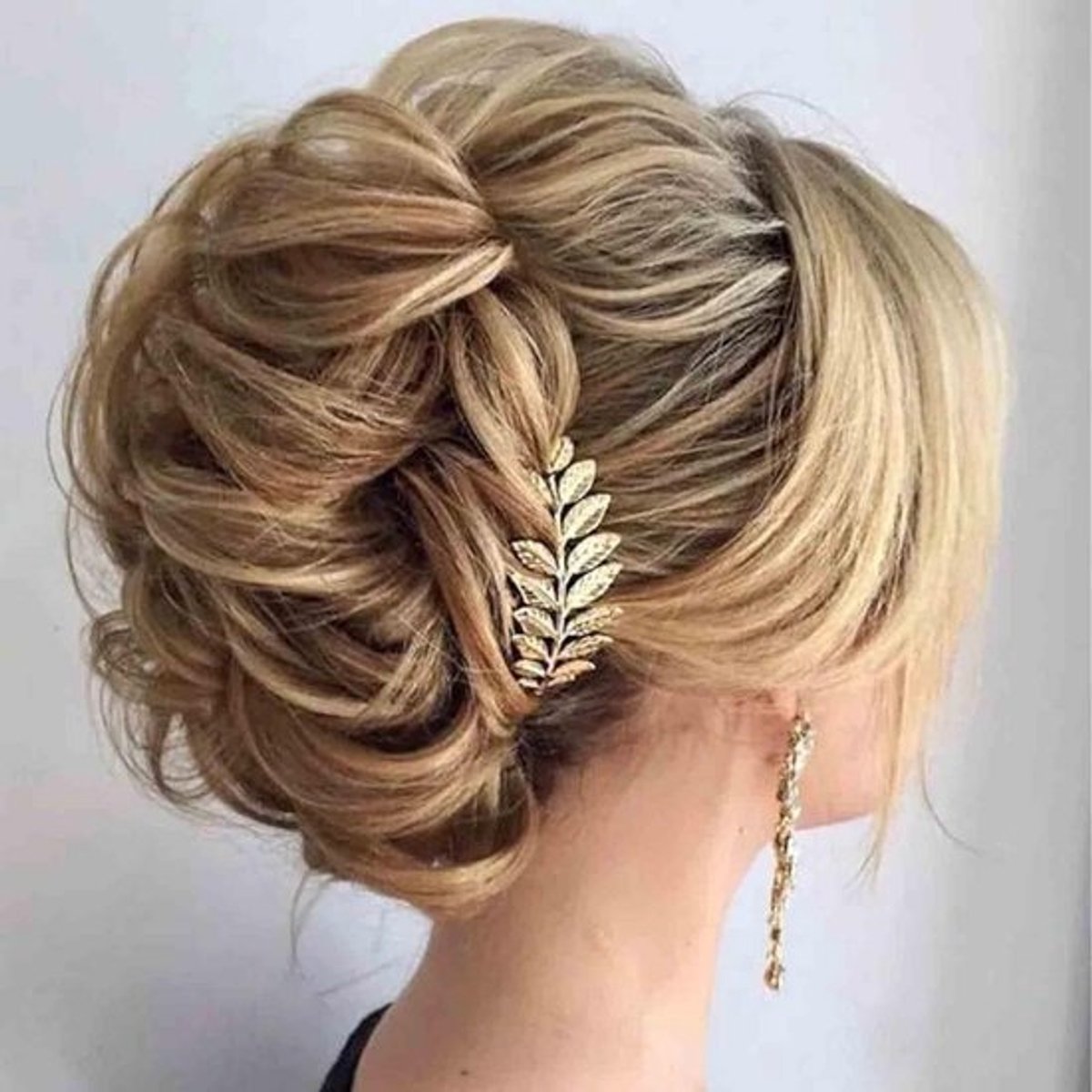 Elegante Gouden Haaraccessoire voor Bruiloft - Bruidshaarstuk en Haarspeld