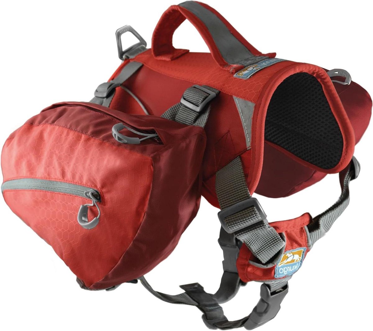 Hondenrugzak - Wandelpakket - Hond Uitlaten - Geïntegreerd Harnas - 37.5L - Rood