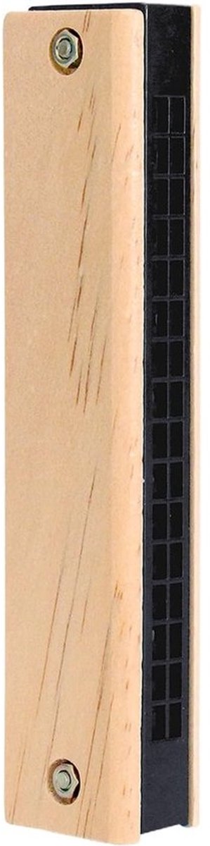 Houten Kinder Harmonica - Mondorgel Muziek Speelgoed - Muziek Leren Spelen - Dubbele Rij 16 Gaten - 13 cm - Houtkleur
