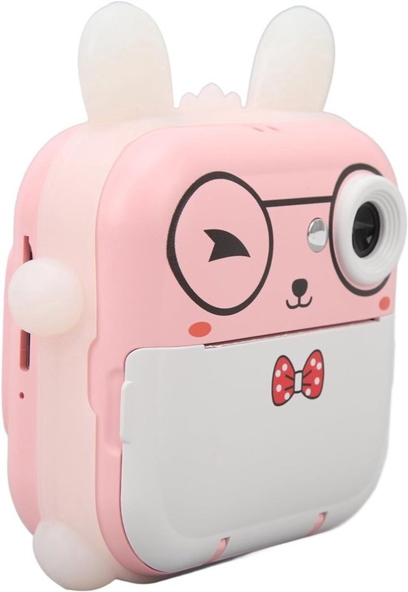 Kinder Camera - Digitale Printcamera - Direct Foto's Printen - 24MP Resolutie - 800mAh Batterij - Roze