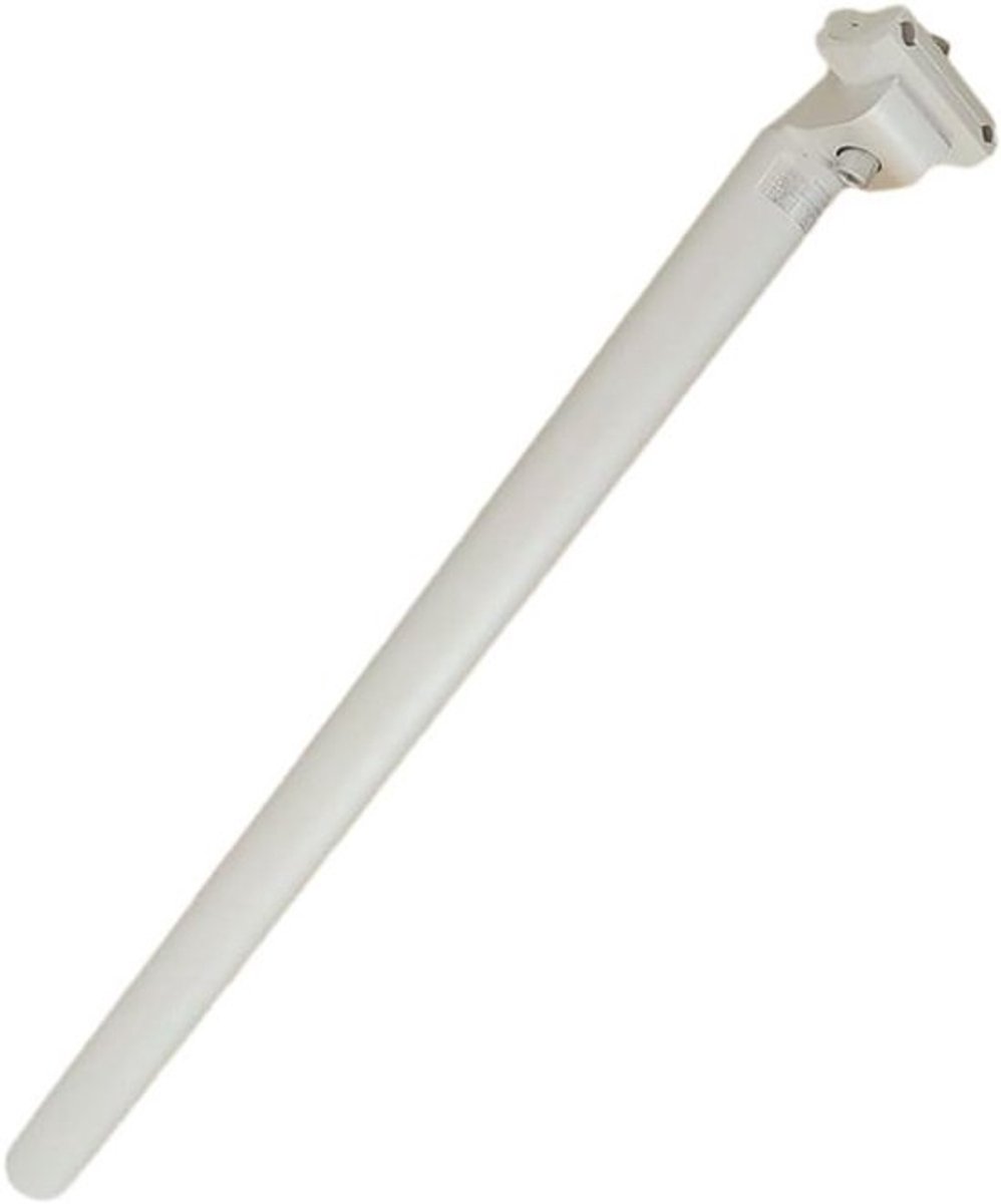 Zadelpen Fiets - Zadelbuis Vouwfiets - Fietsen Aanpassen - Aluminiumlegering Duurzaam - 30.4x500mm - Wit