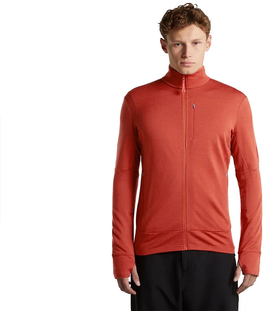 Icebreaker 260 Quantum Iv Sweatshirt Met Rits Oranje L Man