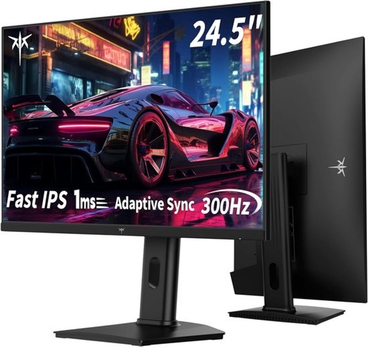 Gaming Monitor 25 Inch | 300Hz | FHD 1080P | Fast IPS | 1ms | Adaptive-Sync | HDR10 | 119% sRGB | HDMI x2 | DP x1 | Verstelbare Stand