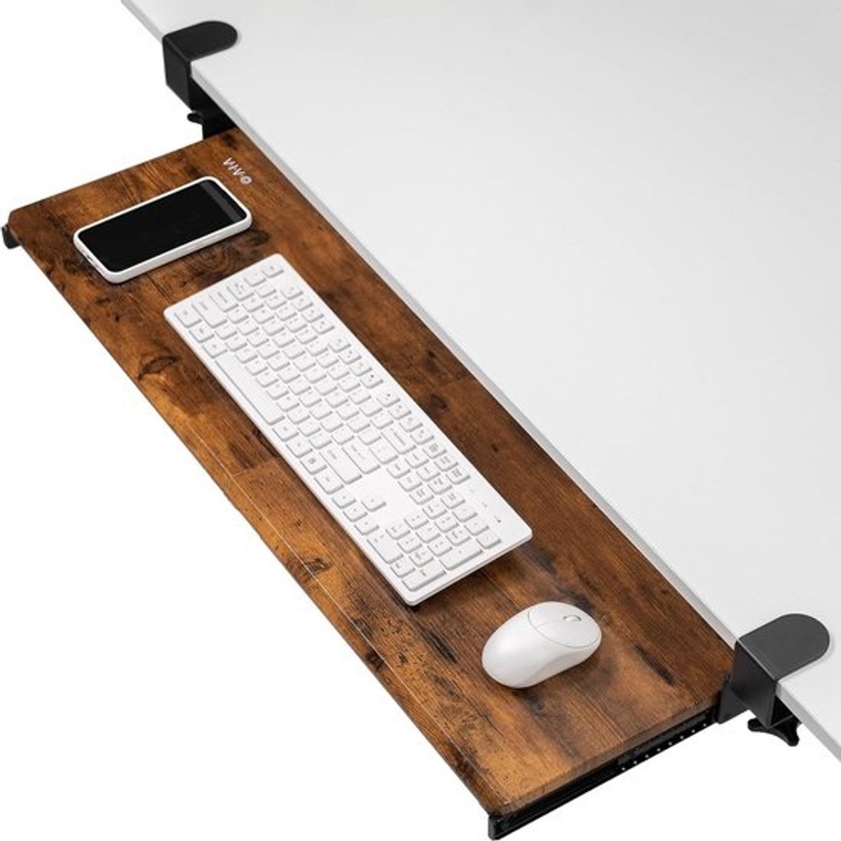 Extra Lange Toetsenbord en Muis Onder Bureau Slider Tray - Ergonomische Werkplek