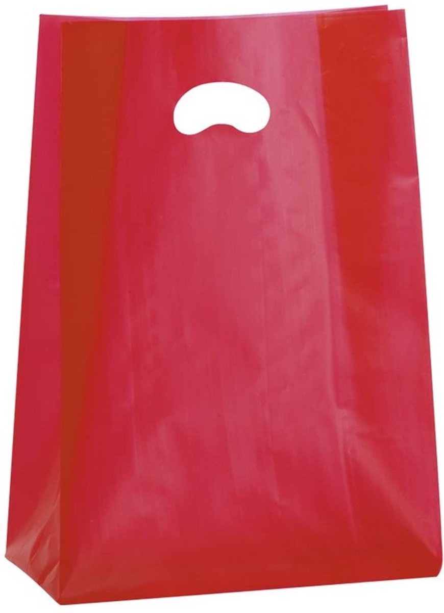 Kleurrijke Shopper van PE-HD met Uittrekbare Plooi - 40 x 60 cm