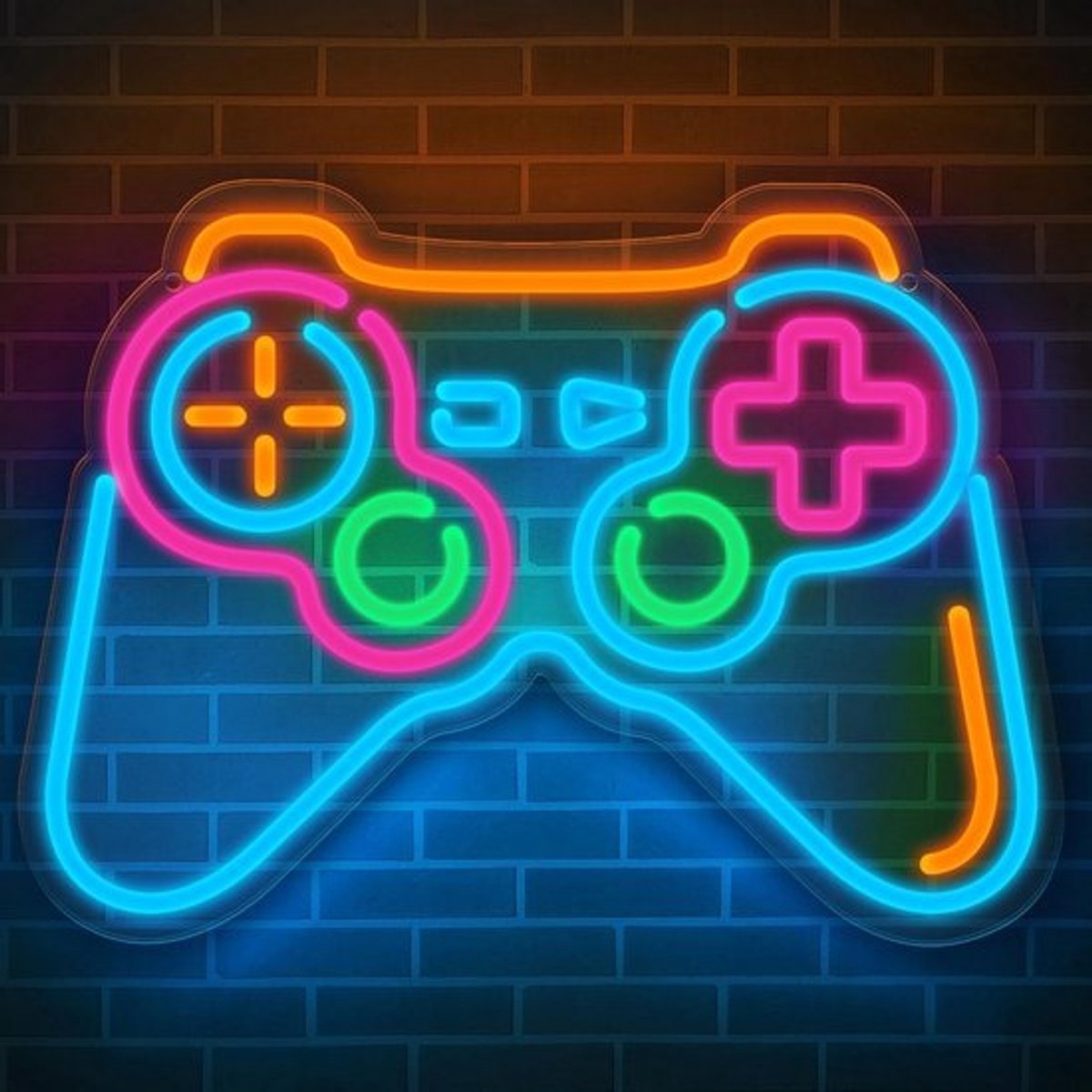 LED Neon Licht Gaming Controller voor Slaapkamer en Man Cave Decoratie