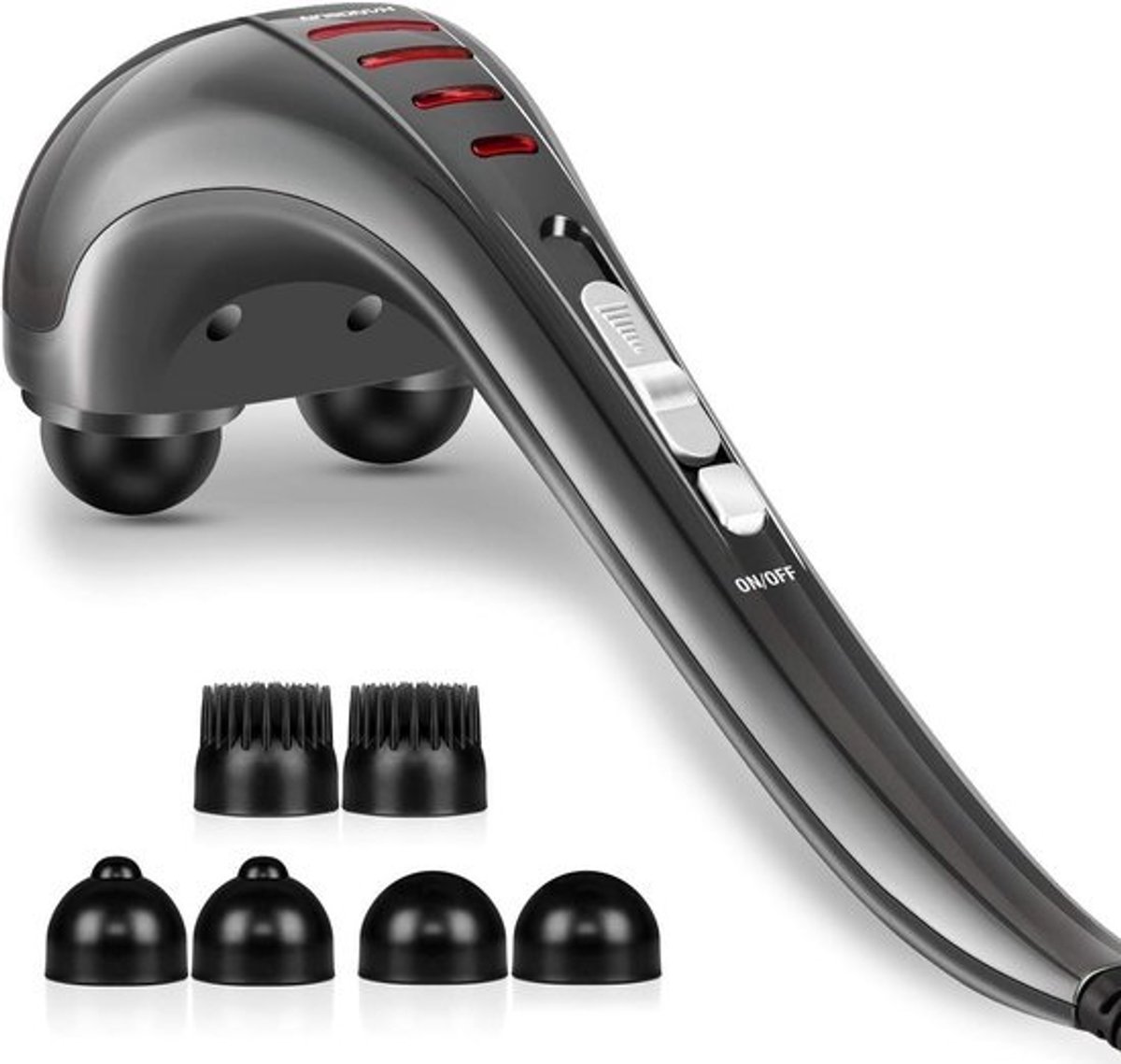 Diepweefsel massageapparaat voor nek, rug en schouders - Elektrisch massager met dubbele kop