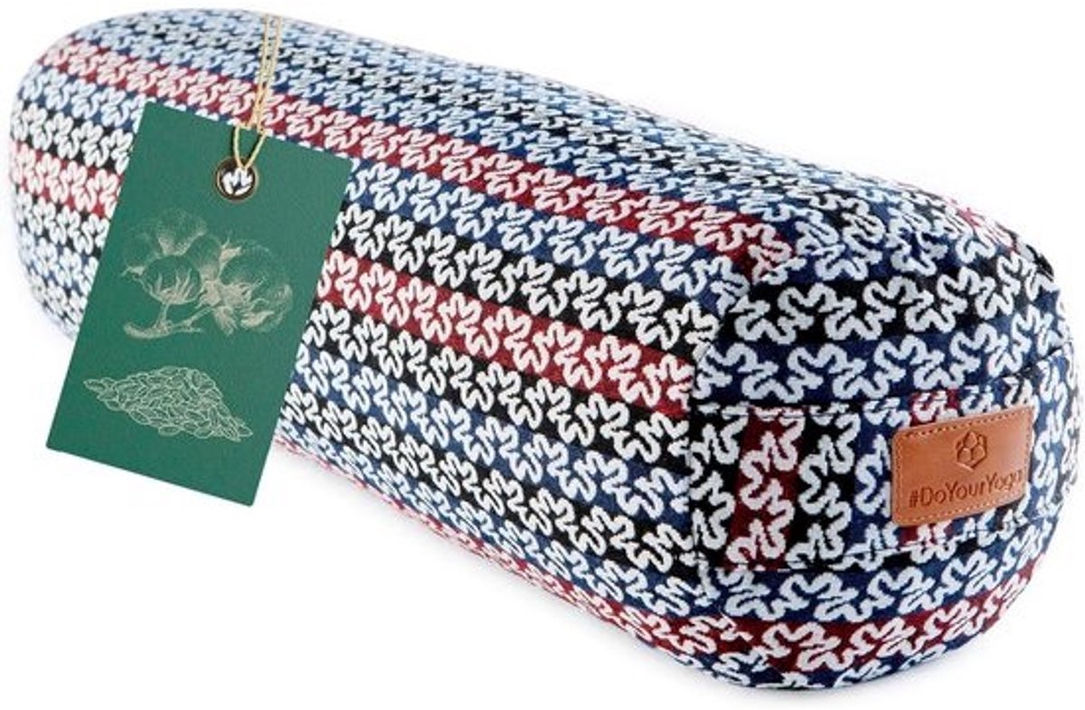 Ronde Yoga Bolster voor Meditatie en Pilates - Met Bio Speltvulling - 68 cm Lengte