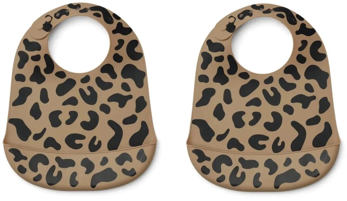Liewood Tilda Siliconen Slab 2-Pack - Mega Leo/Oat Mix