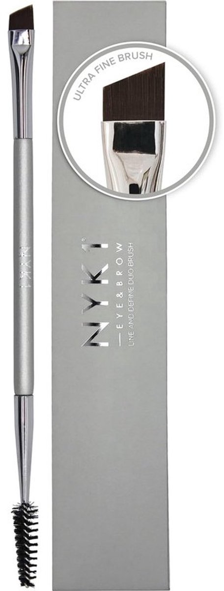Professionele Wimperborstel en Schuine Wenkbrauw Borstel - Double-End Spoolie Oog Borstel