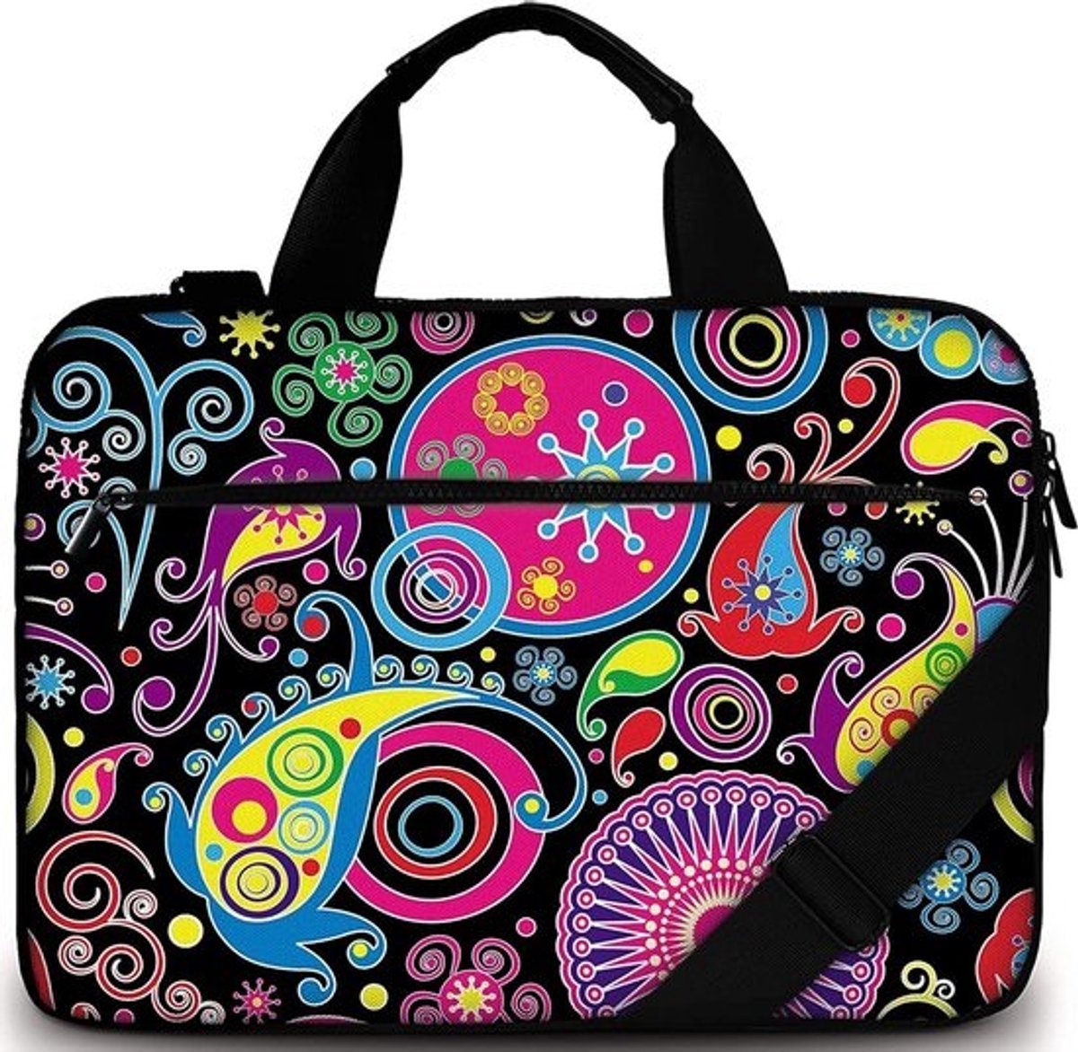 Waterafstotende Laptoptas 15 - 15.6 Inch - Canvas Notebook Sleeve met Accessoirevak