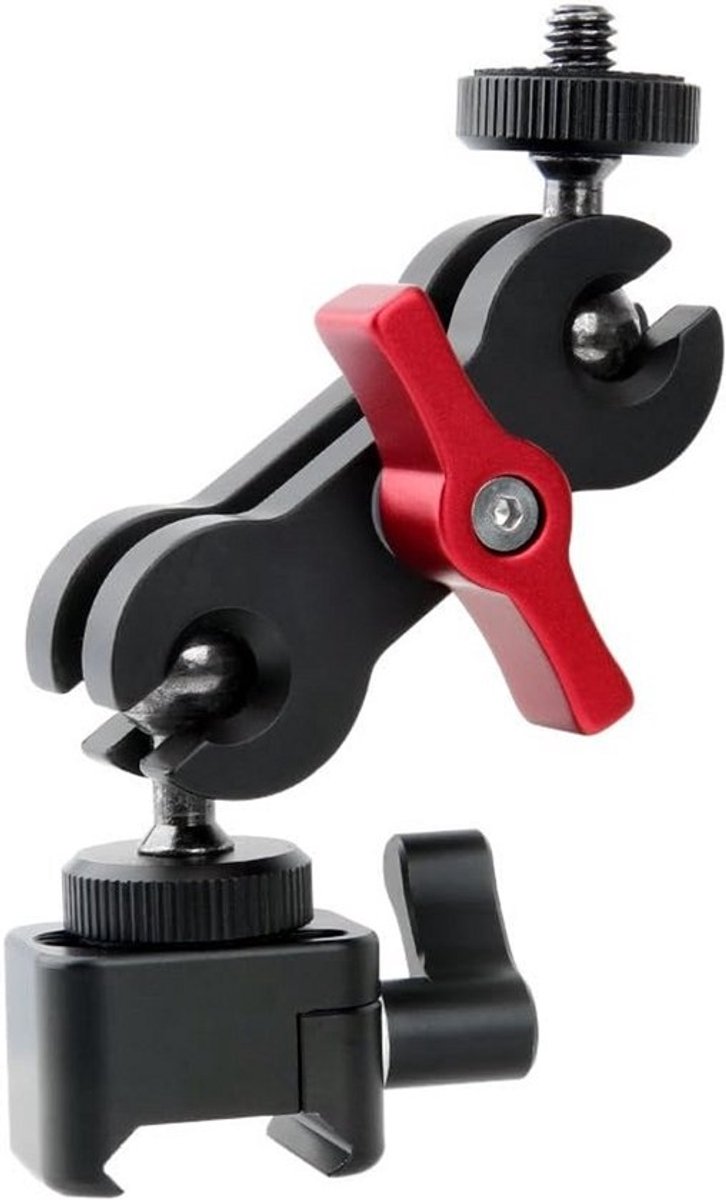Monitorbevestiging met NATO Klem en 1/4" Schroef voor Camera Rig, LED Licht en Audio Recorder