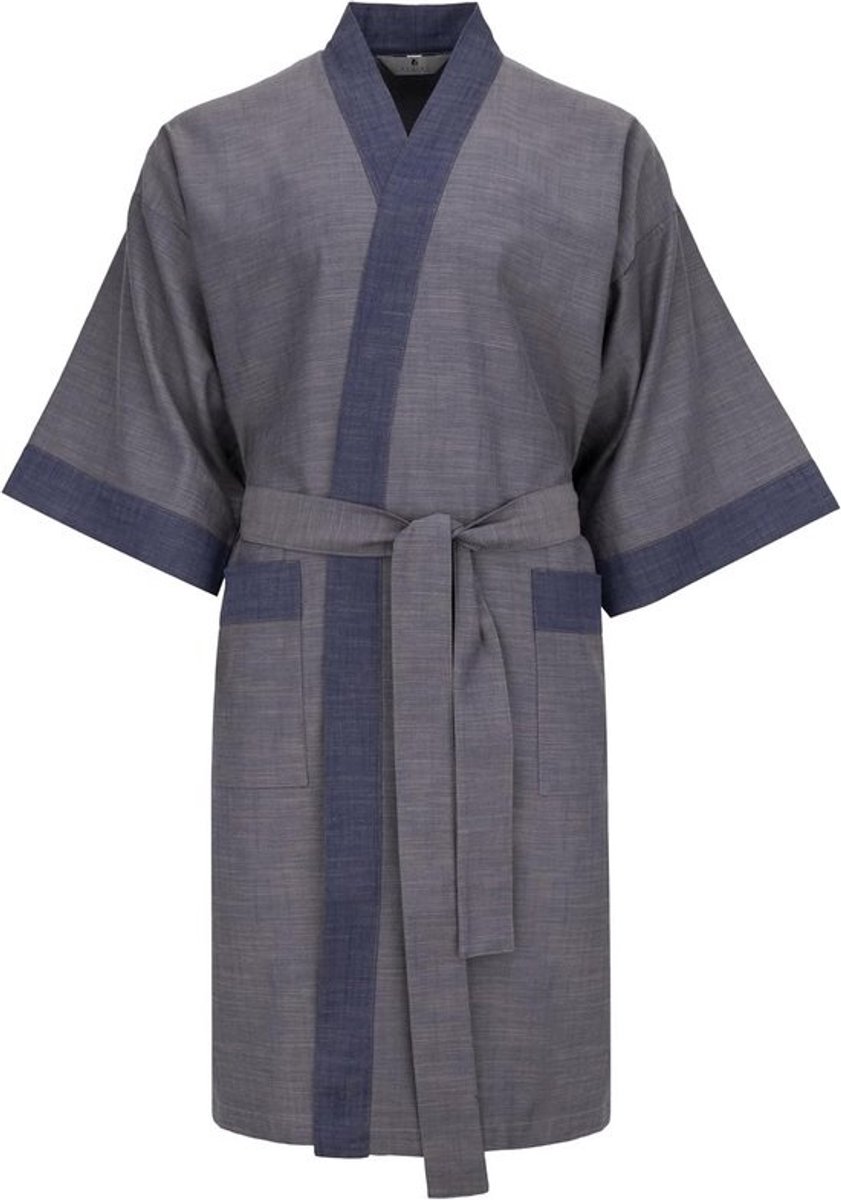 Luxe Heren Kimono Badjas 100% Katoen - Comfortabele Morgenjas