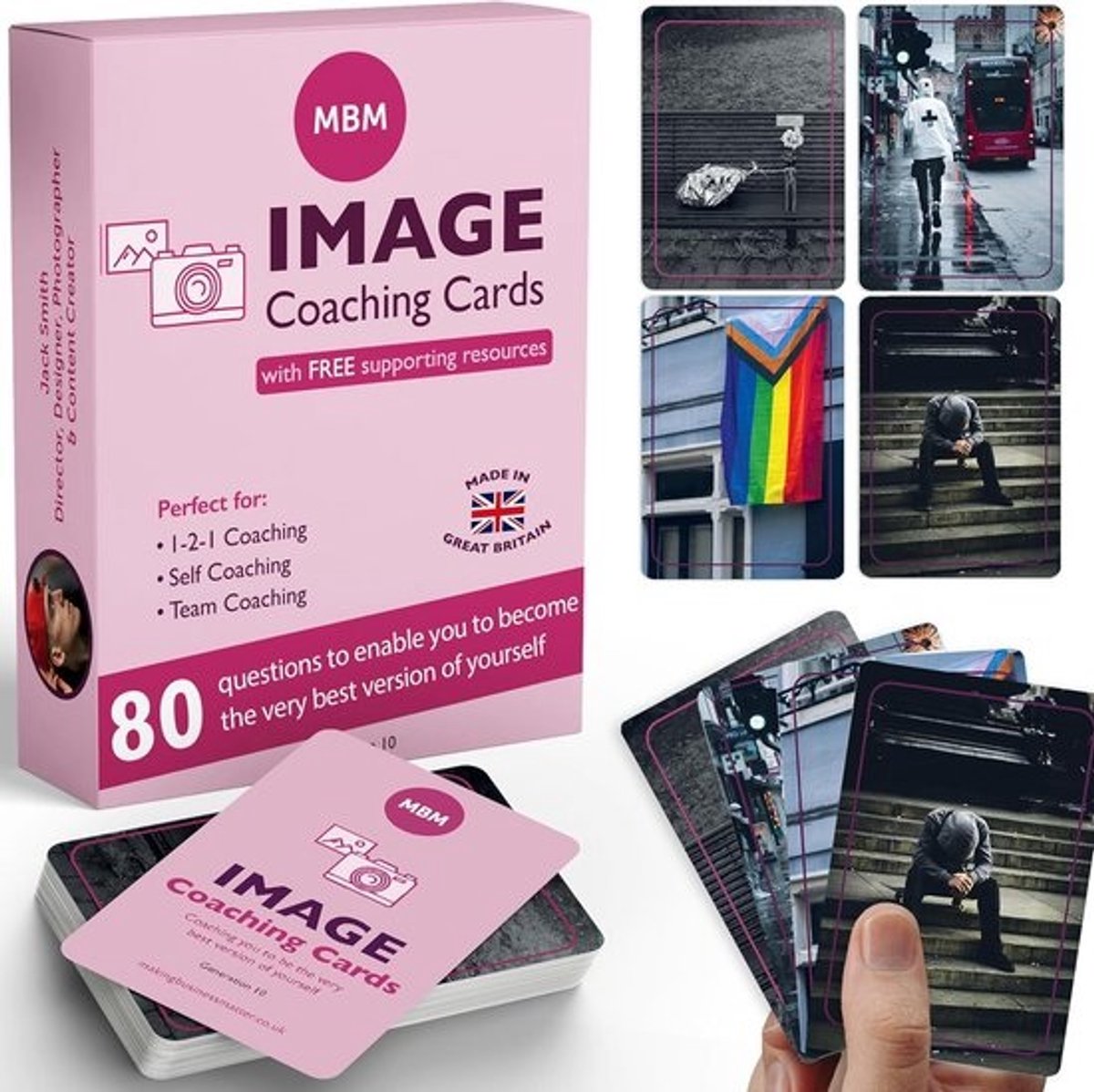Coaching Kaarten - Beeldkaarten Gespreksstarters - Persoonlijke Ontwikkeling - Visueel Inspirerende Afbeeldingen - 10.4 x 7.5 cm - Multicolor