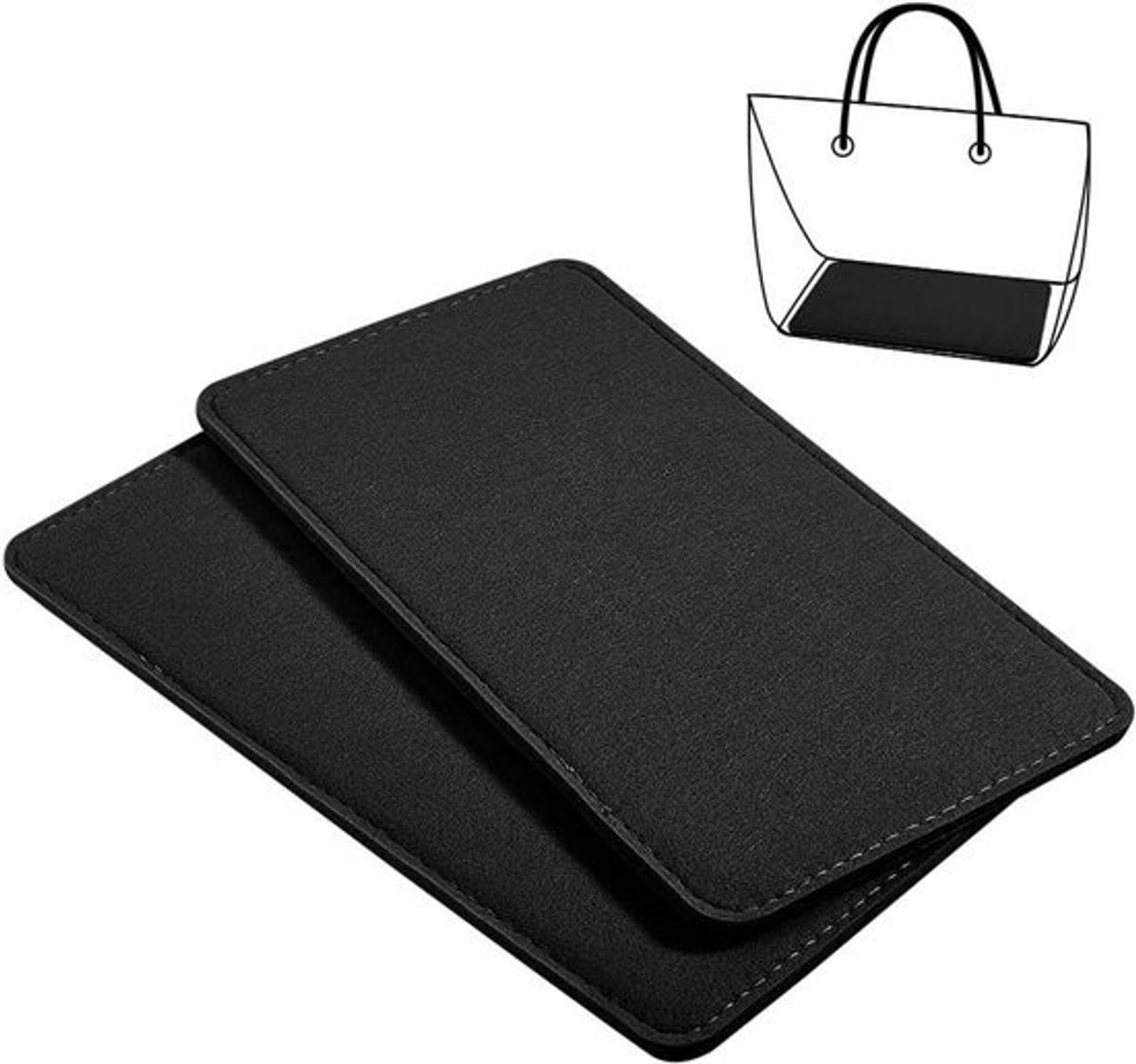 Felt Bag Base Shaper - Handbag Stabilizer Insert - Tas Vorm Houden - 7mm Dikke Stevige Steun