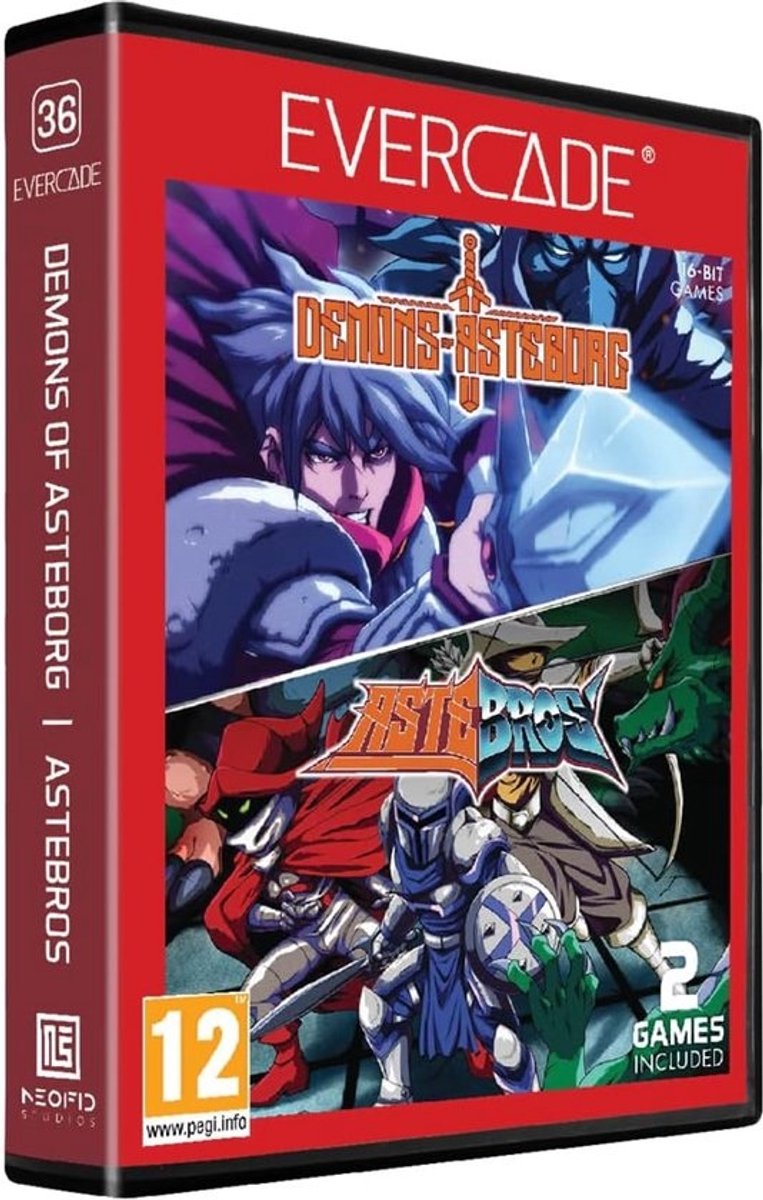 Dual Cartridge: Demons of Asteborg & Astebros voor Evercade