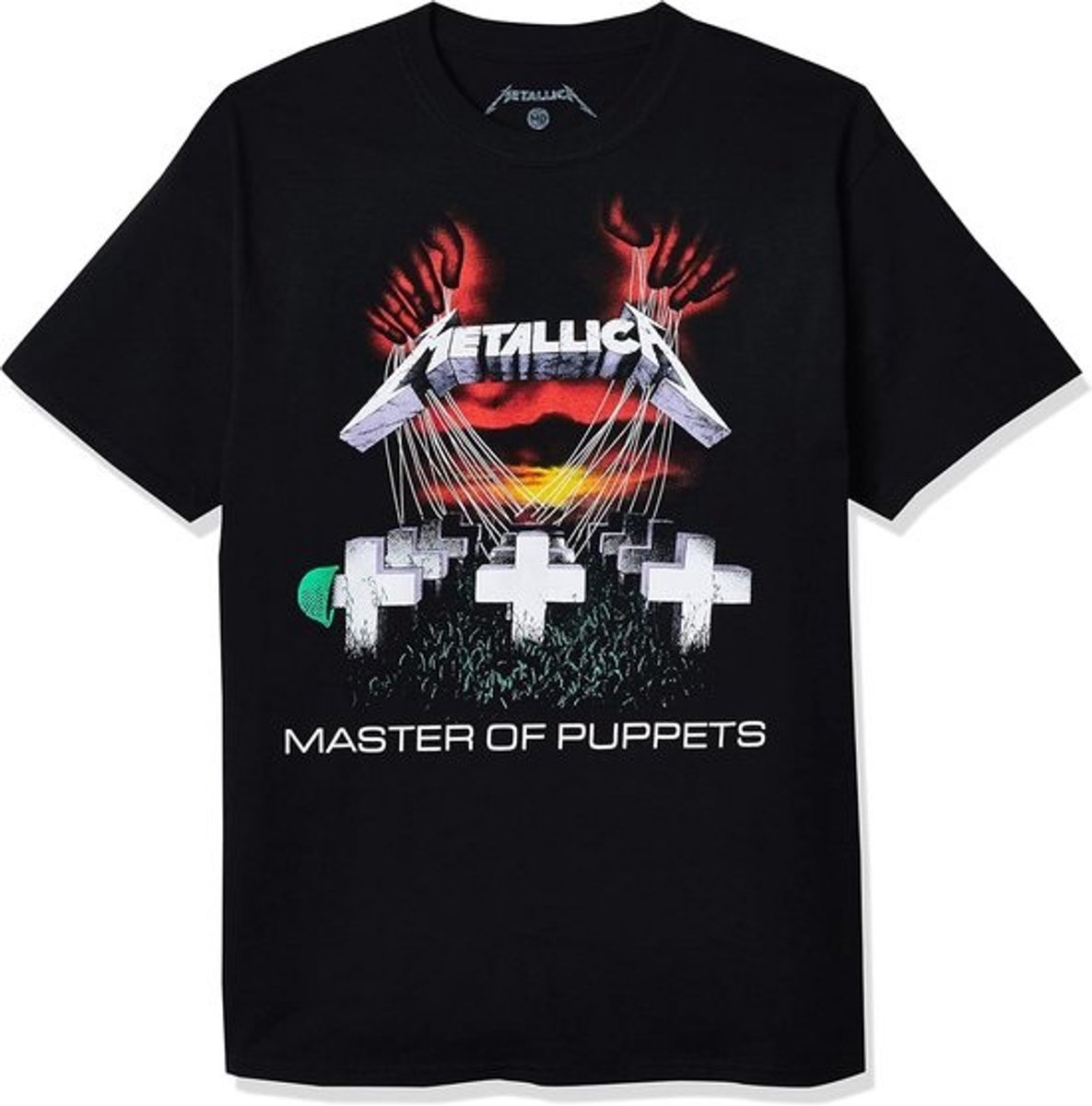 Band T-Shirt Heren Heftige Muziek Albumhoes Zwart