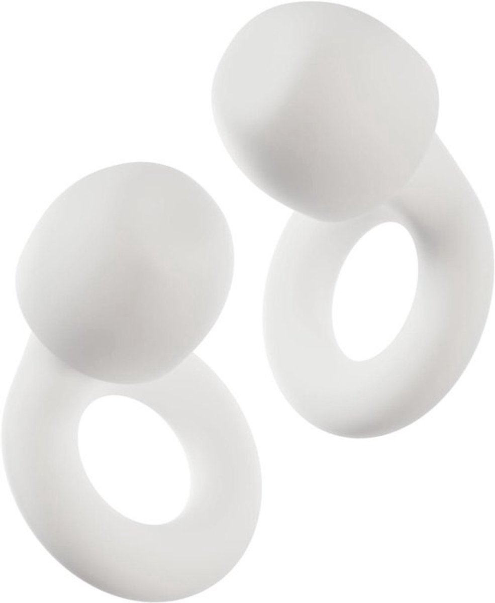 Geluidsdempende Oordopjes - Herbruikbare Oordoppen - Slaap Concentratie Reizen - Flexibel Siliconen Materiaal - 24 dB SNR Demping - Wit
