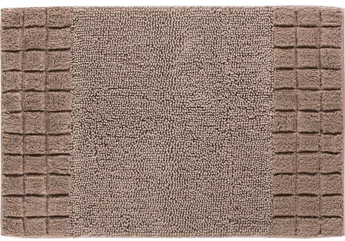 Ultrazachte en absorberende badmat 70x120 cm - Antislip en 5 jaar garantie - Taupe