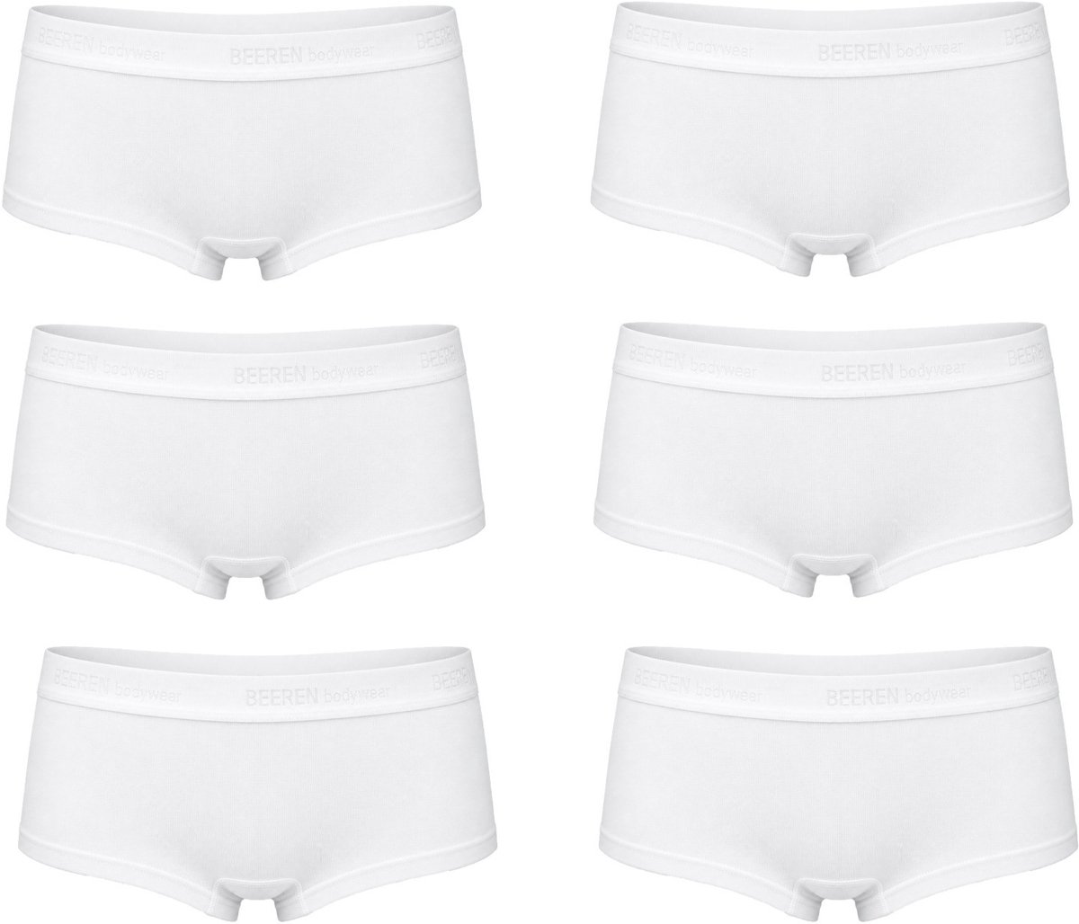 6-Pack Dames Hipsters Beeren Young Wit - maat L
