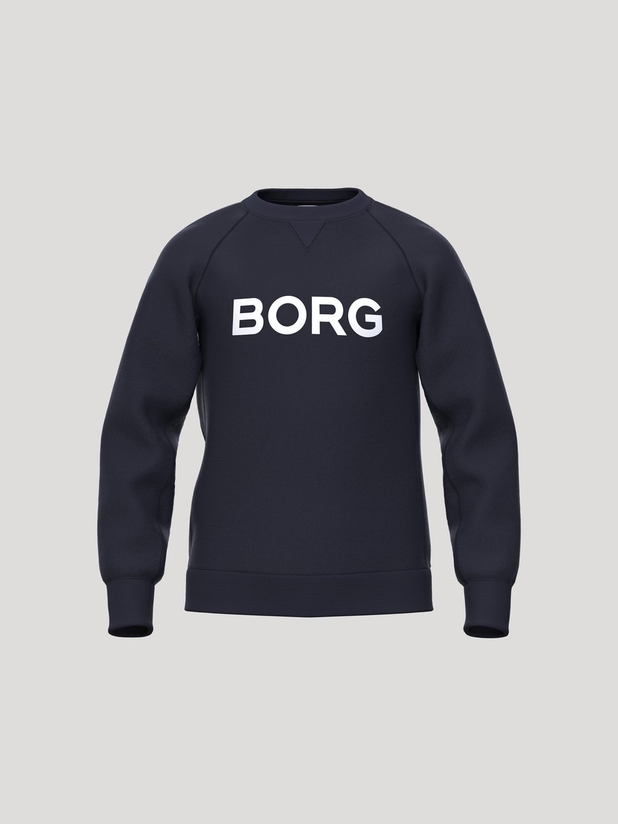 Björn Borg Essential 3 Sweater Jongens Trui Met Lange Mouwen Kinderen - Donkerblauw - Maat 158-164
