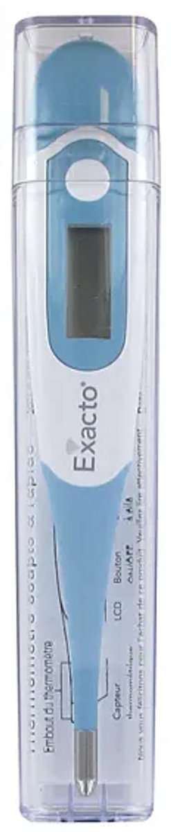 BioSynex - Snelle Thermometer - Baby en Volwassenen - Blauw - Flexibele Punt - Oraal Rectaal en Oksel