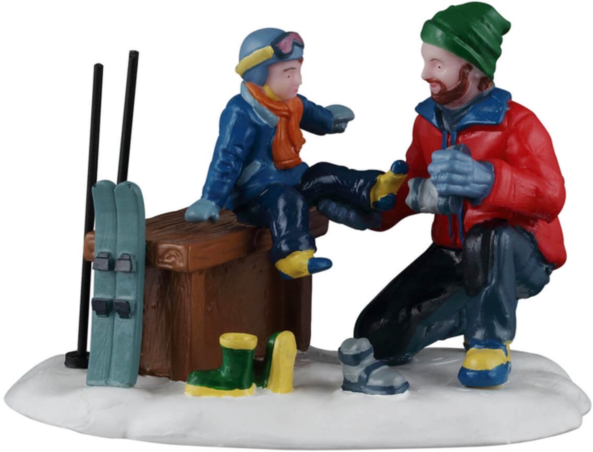 Lemax - Father and Son Ski Day