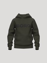 Björn Borg Essential 3 Hoodie Jongens Trui Met Capuchon Kinderen - Forest Night Groen - Maat 158-164