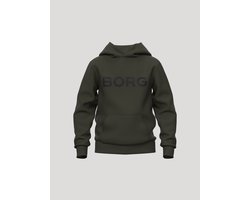 Björn Borg Essential 3 Hoodie Jongens Trui Met Capuchon Kinderen - Forest Night Groen - Maat 158-164