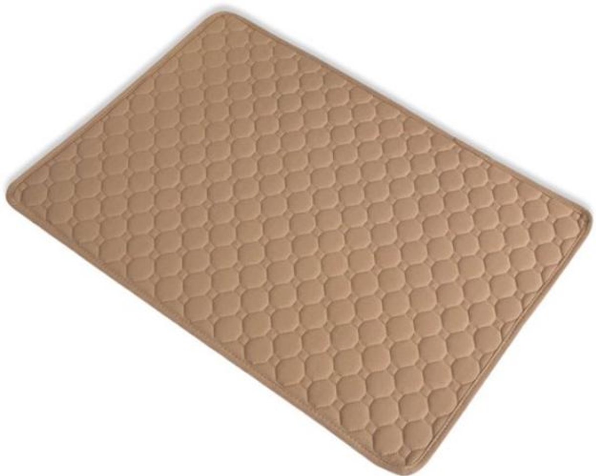 Set van 2 stuks L‑maat herbruikbare huisdiermatten 70 × 50 cm, waterdicht, urinebestendig en absorberend, wasbare trainings‑ en slaapmatten voor honden, katten, cavia’s