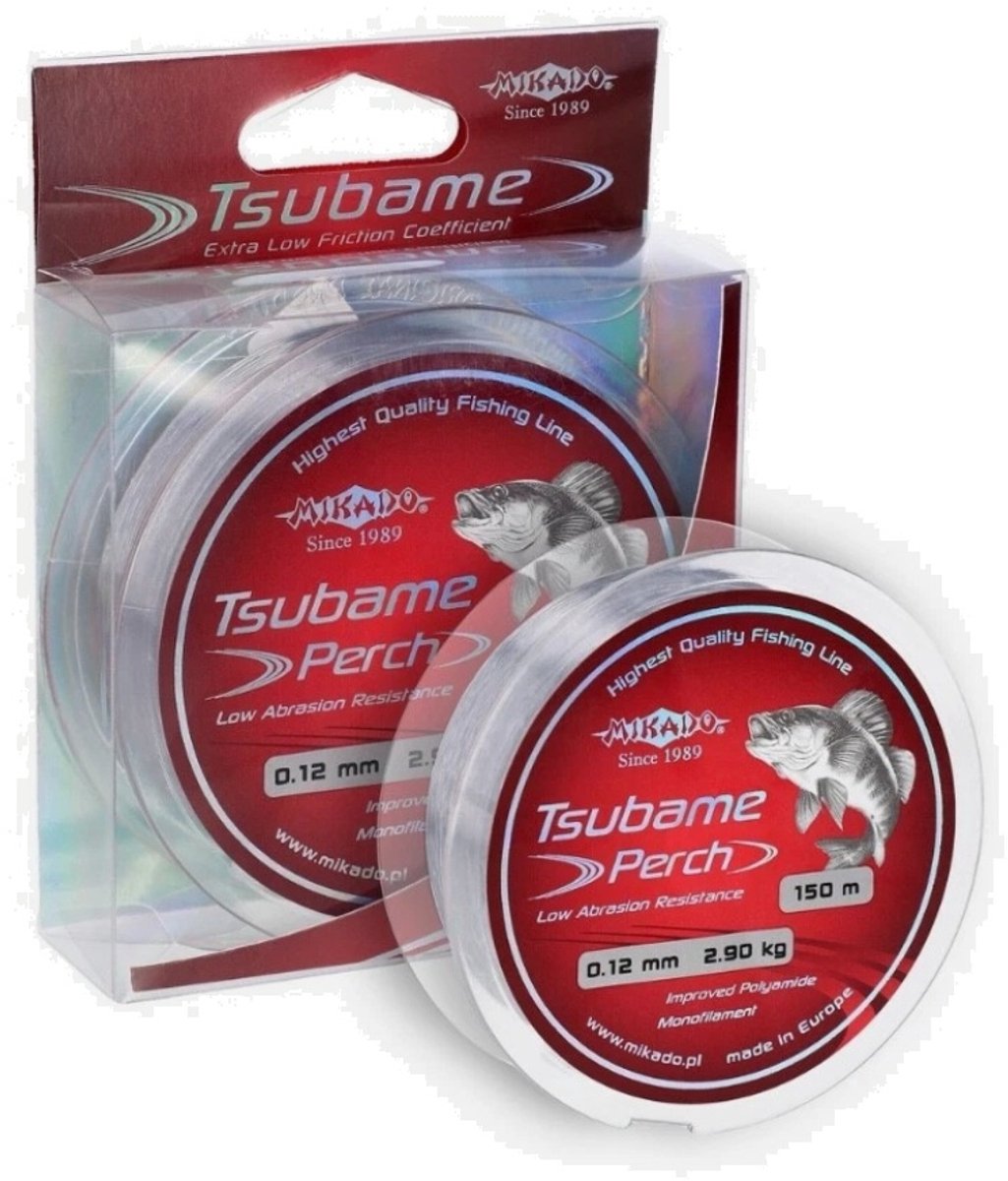Nylon Vislijn 0,12 mm – 2,9 kg – 150 m – Transparant – Baars – Mikado