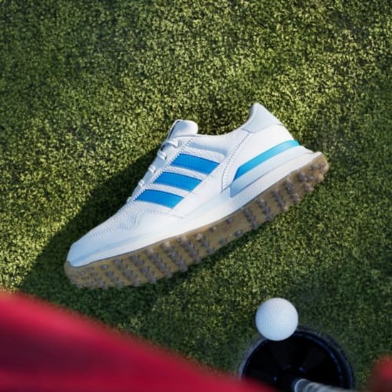 Adidas Dames S2G 26 Leather Spikeless Golfschoenen Wit-Blauw van Merkloos — afbeelding 3