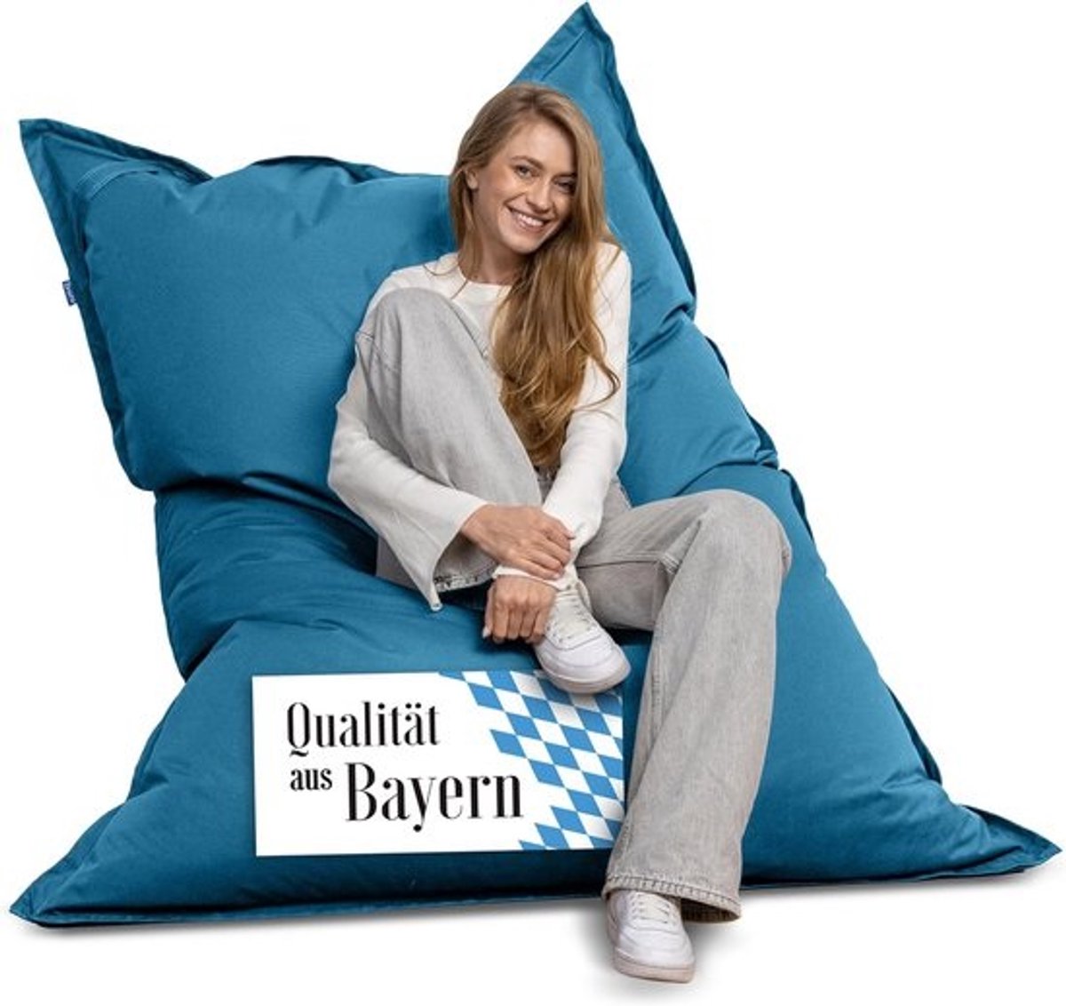 XXL Rechthoekige Zitzak 140 x 180 cm Ligzak Binnen en Buiten met Binnenhoes