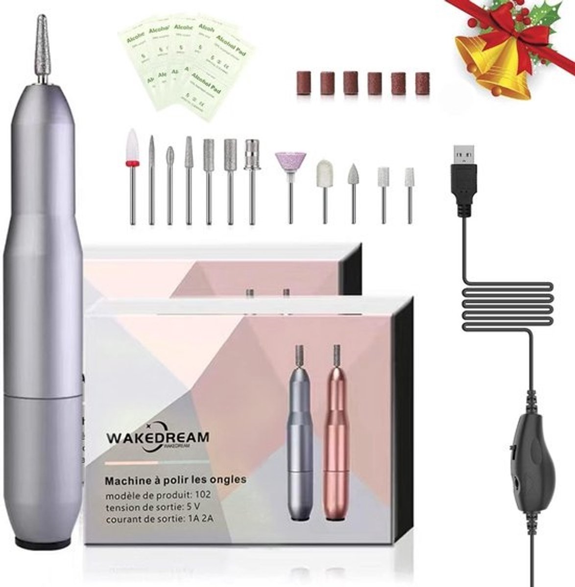 Professionele 12-in-1 Elektrische Nagelvijl Set voor Manicure en Pedicure