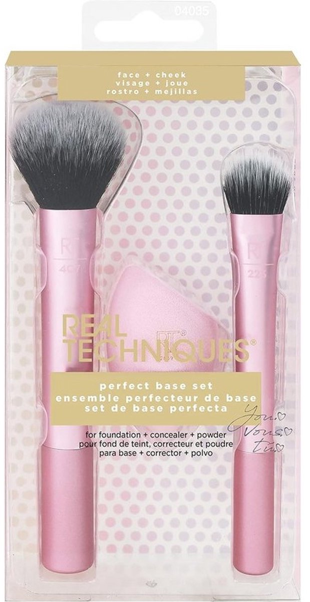 Make-up Borstel en Spons Set voor Basis en Full Coverage
