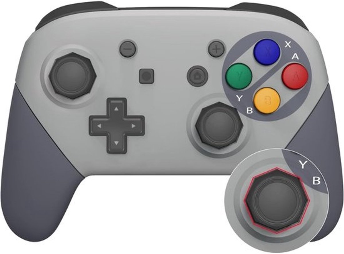 Geavanceerde DIY Vervangingshandgrepen voor Switch Pro Controller - Octagonaal Design