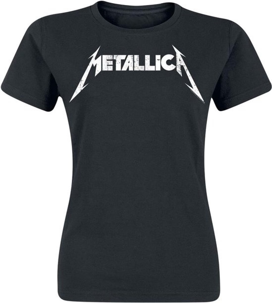 Textured Logo T-shirt in zwart - Duurzaam en comfortable T-shirt voor muziekliefhebbers