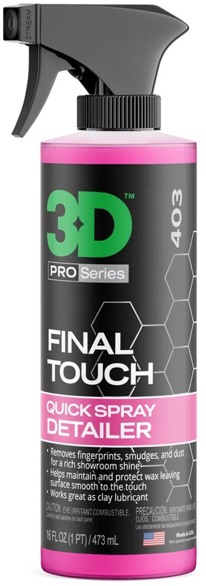 3D Final Touch Quick Spray Detailer 473ml