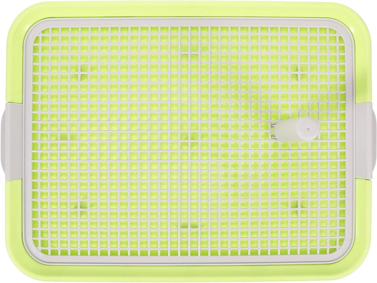 Huisdier Toilet - Plasbak Honden - Zindelijkheidstraining Huisdier - Tweelaagse Structuur - 49x37cm - Licht Groen