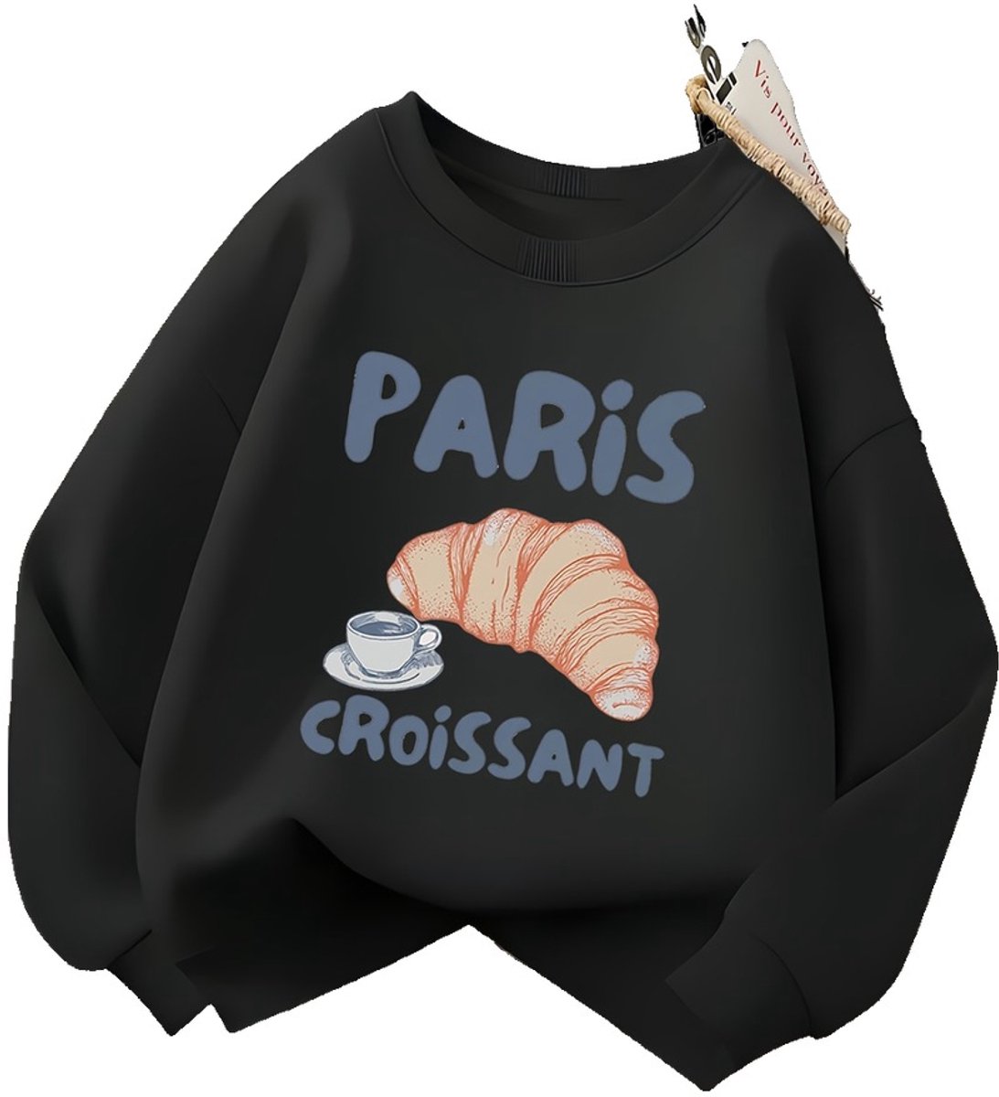 Currero Sweater Meisjes Sweaters Sweatshirt Hoodie Warme Trui Pullover Jumper Crewneck Vest 9-10 Jaar Zwart