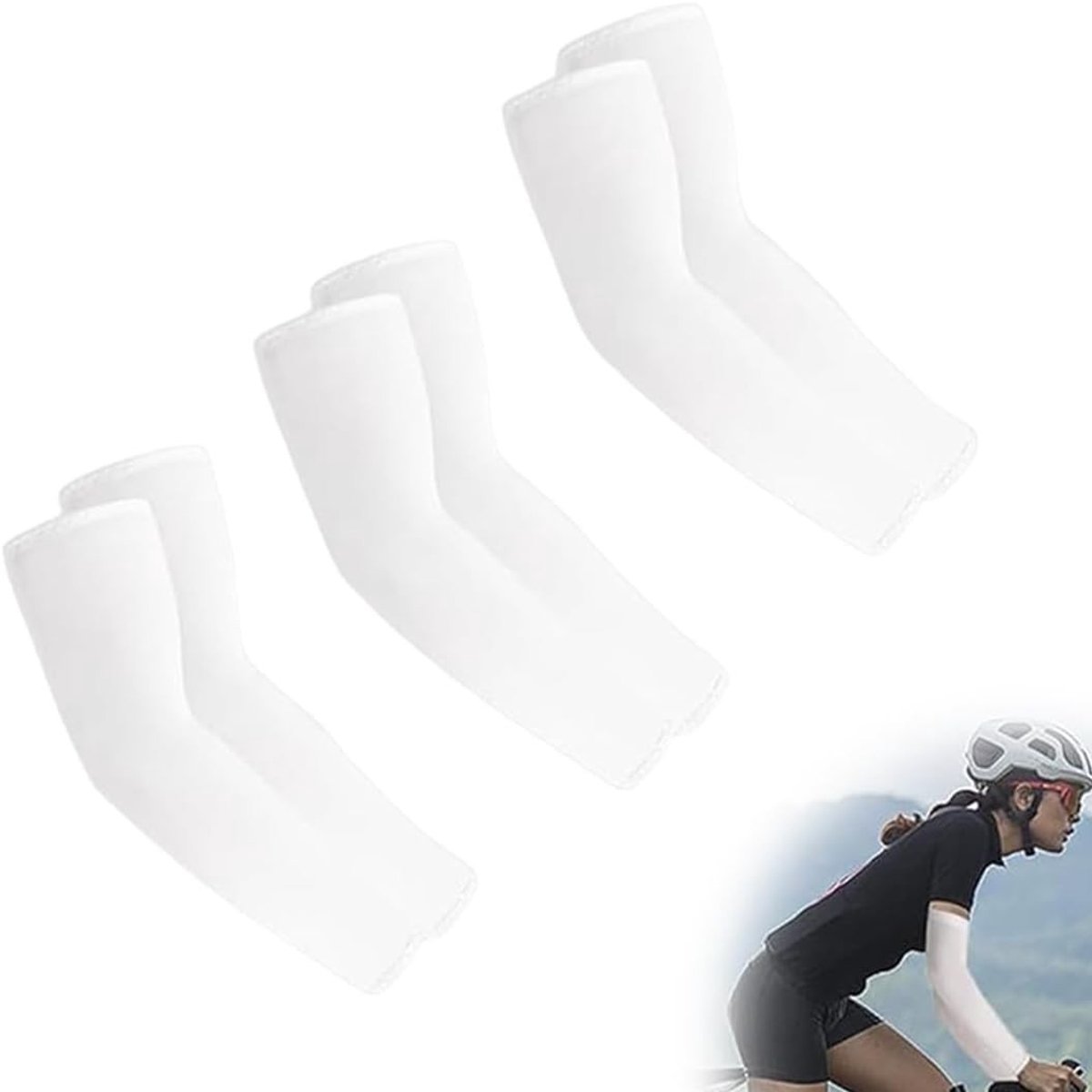 Unisex Arm Warmers UV Bescherming voor Fietsen, Vissen, Hardlopen en Sportactiviteiten - 3 Paar