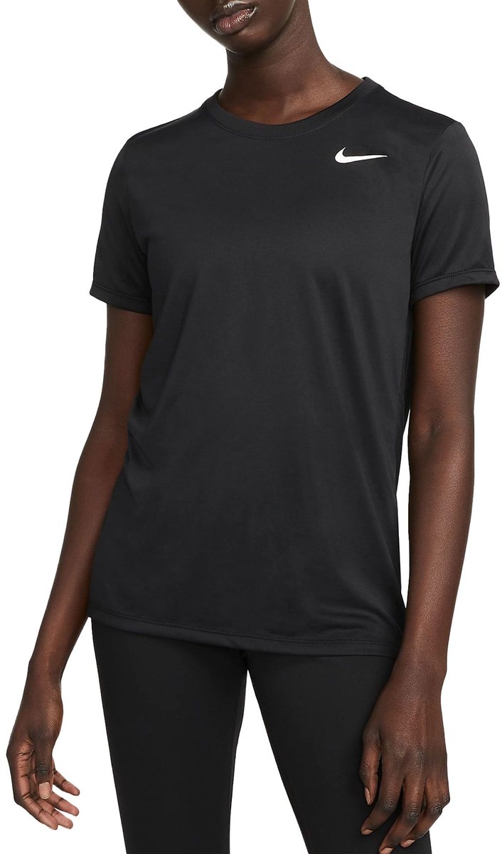 Nike Dri-FIT Shirt Dames Zwart