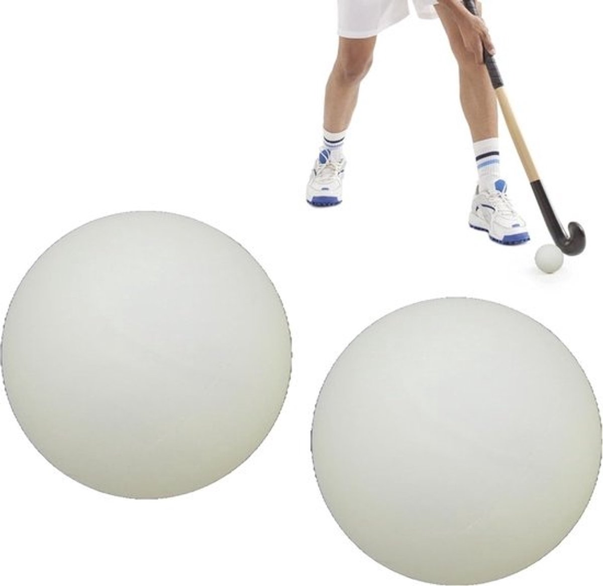 Glow Hockeybal - Trainingspuck - Binnen Buiten Spelen - Zichtbaar in Duisternis - 8 Cm Diameter - Veelkleurig
