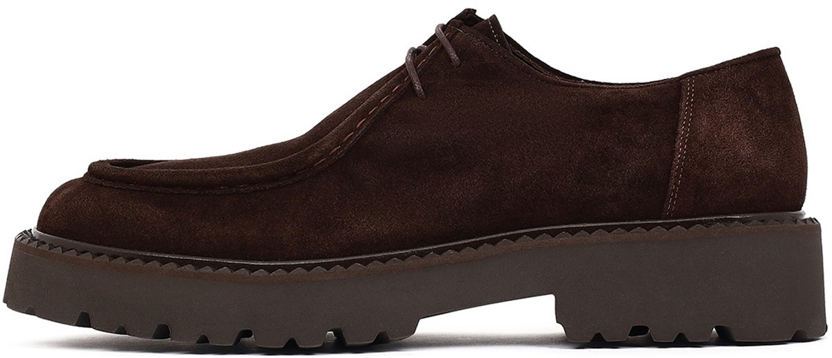 DERIMOD Moc-Toe Derbyschoenen Suède Moc-Toe Derbyschoenen