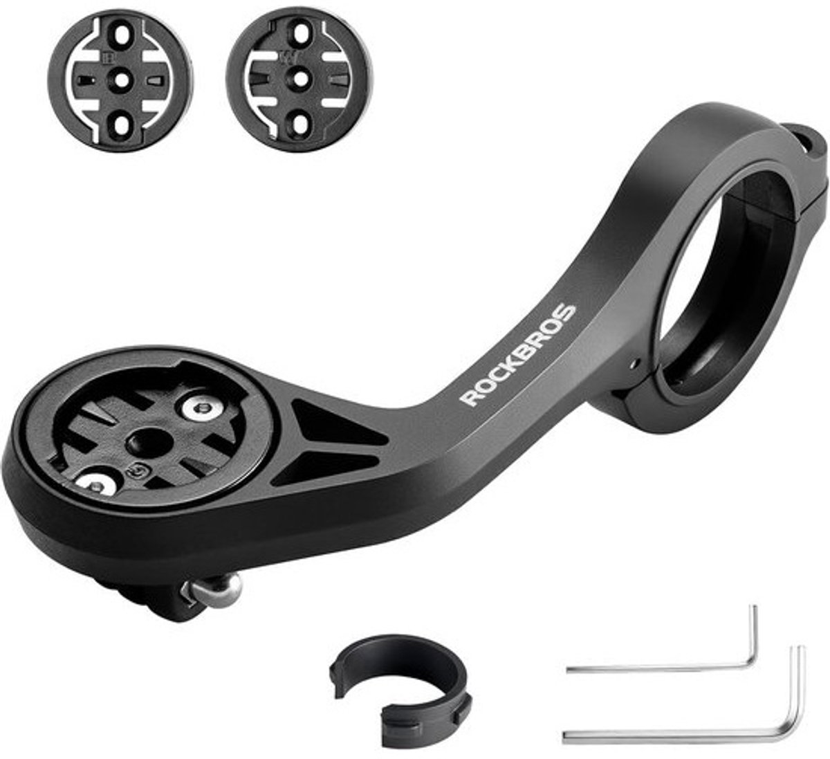 Fietscomputer Houder - GPS Bevestiging - Stuur Montage - Roestbestendig Schokbestendig - 13.5 x 4.7 cm - Zwart