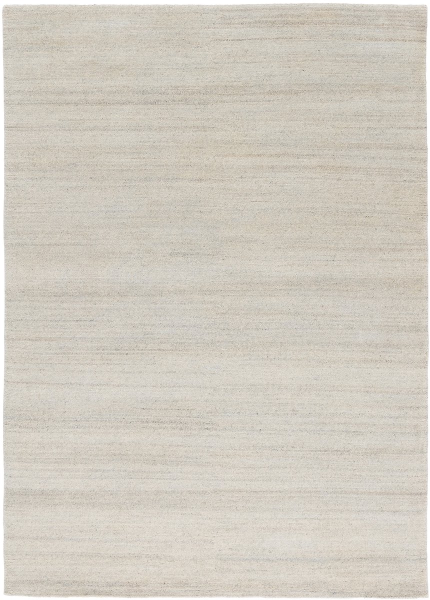Lino Heritage Pearl Vloerkleed 250x350cm – Groot Handgeknoopt Tapijt van 100% Wol – 4,5 kg/m² - 57.800 knopen/m² - 15mm dik – Hoogwaardig Tapijt voor Woonkamer, Slaapkamer of Eetkamer – Zacht & Neutraal