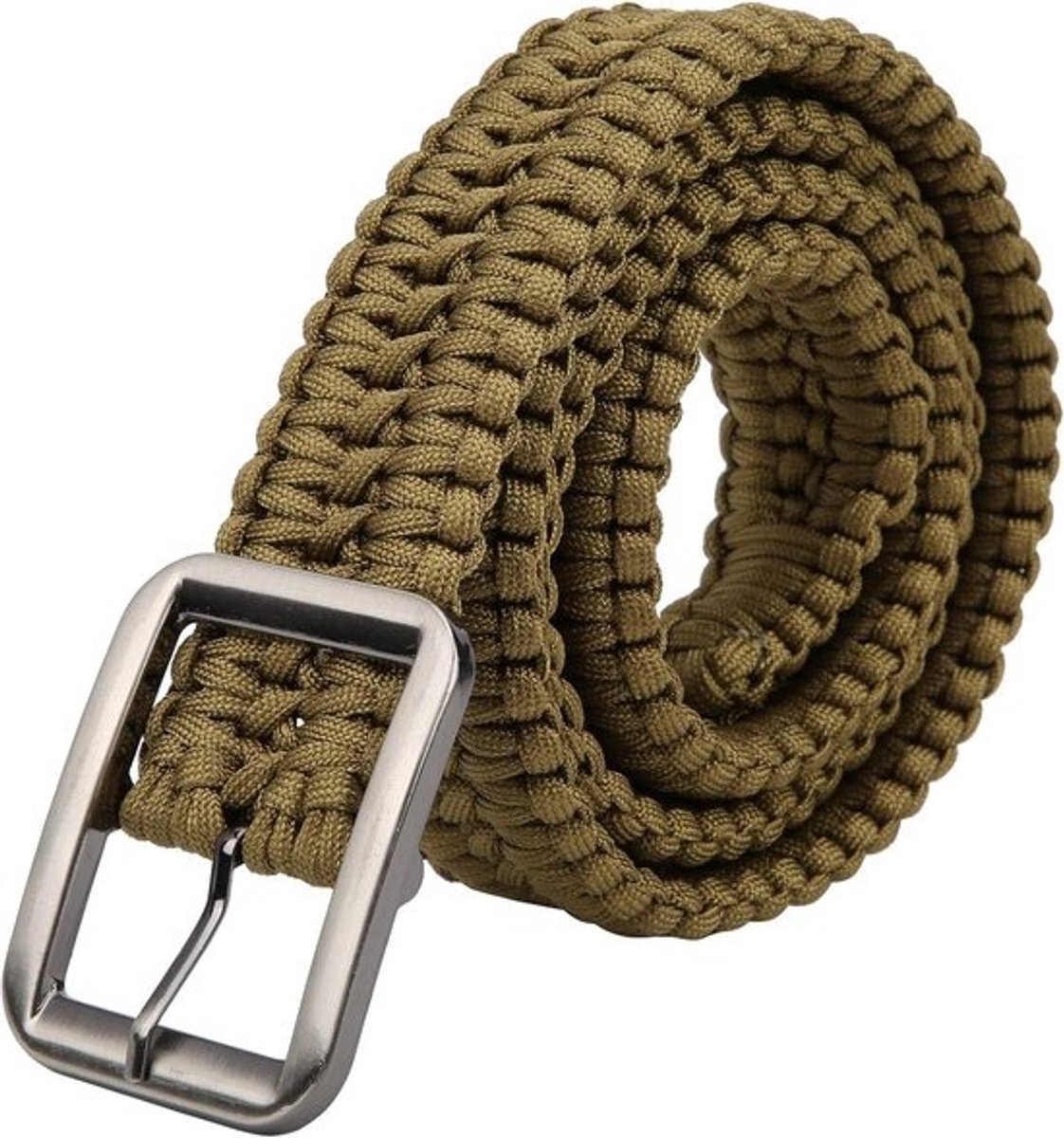 Paraplu Touw Riem - Survival Tailleband - Outdoor Avonturen - 38 Meter Touw - 120 cm Lengte - Olijfgroen