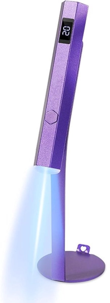 Nagel Lamp - Lichttherapie Lamp UV LED - Nagels Drogen - Digitaal Display Twee Tijdmodi - Compact Draagbaar - Paars